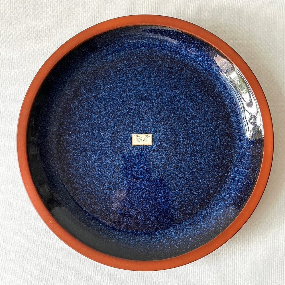 Vintage Suffolk Tableware Henry Watson Pottery England Blue Dinner Plate